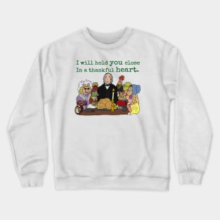 The Muppet Christmas Carol - Thankful Heart, large text Crewneck Sweatshirt